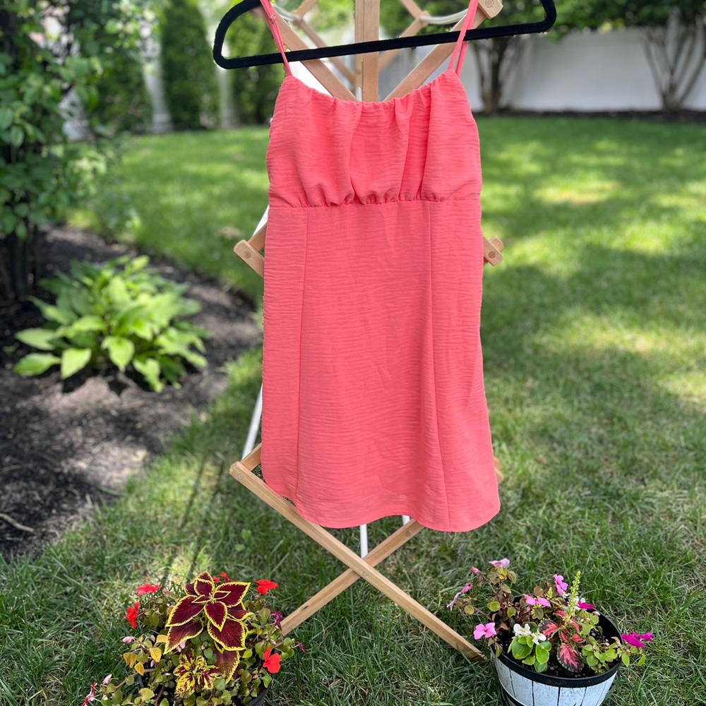 Le Lis Vibrant Coral Dress